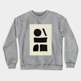 Black Paint Shapes Crewneck Sweatshirt